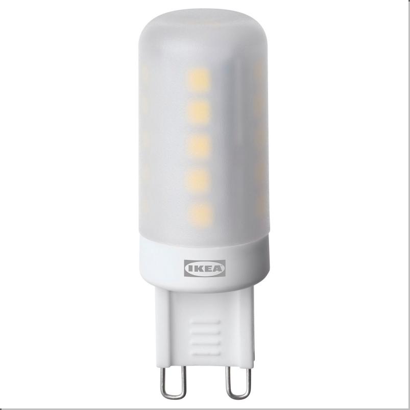 SOLHETTA ソールヘッタ LED電球 G9 440ルーメン - 調光可能 オパールホワイト