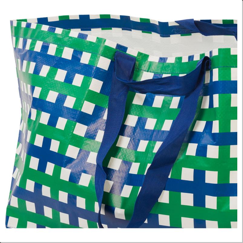 VINTERFINT ヴィンテルフィント キャリーバッグ L - グリーン ブルー/チェック 57x37x39cm/71L