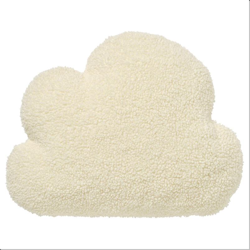 BARNDROM バーンドローム クッション - ホワイト/雲形 36x45cm