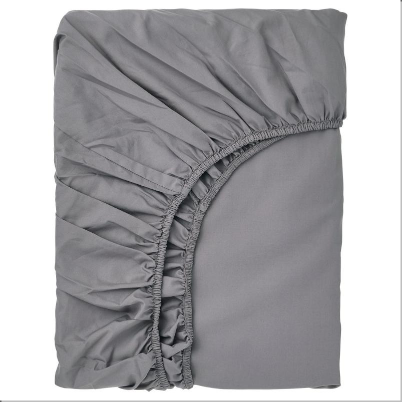 RONNVECKMAL ロンヴェックマル ボックスシーツ - グレー 90x200cm