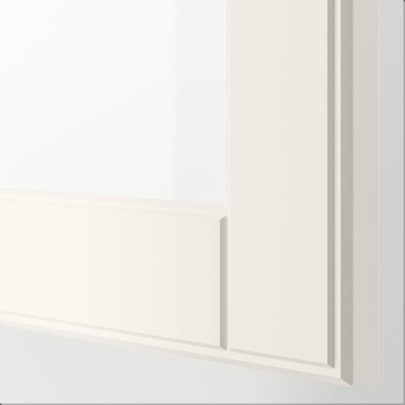 BESTA ベストー 壁取り付け式キャビネットコンビネーション - ホワイト/オストヴィーク ホワイト 120x42x38cm