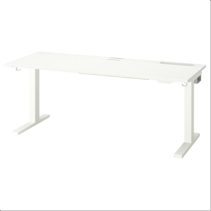 MITTZON ミッツォーン デスク 昇降式 - 100V ホワイト 160x60cm