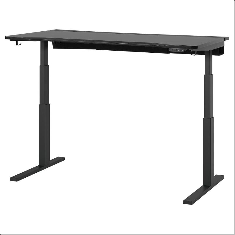 UTMANING ウートマニング ゲーミングデスク 昇降式 - 100V/ブラック 160x80cm