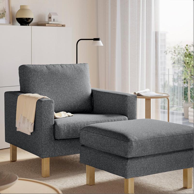 SALTSJOBADEN サルトショバーデン オットマン - グンナレド ミディアムグレー