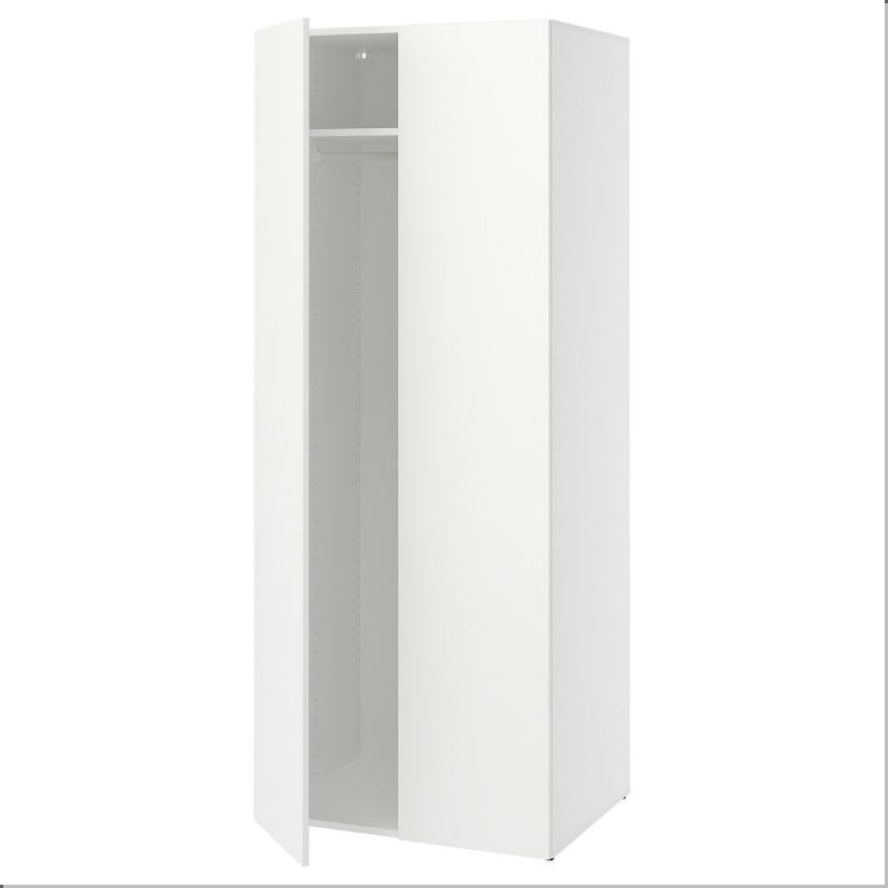 LASTARE ラスタレ ワードローブコンビネーション - ホワイト 80x62x200cm