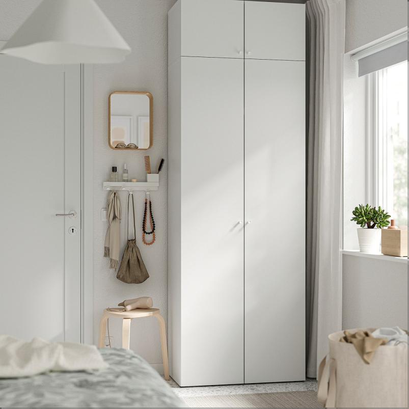 LASTARE ラスタレ ワードローブコンビネーション - ホワイト 80x42x236cm