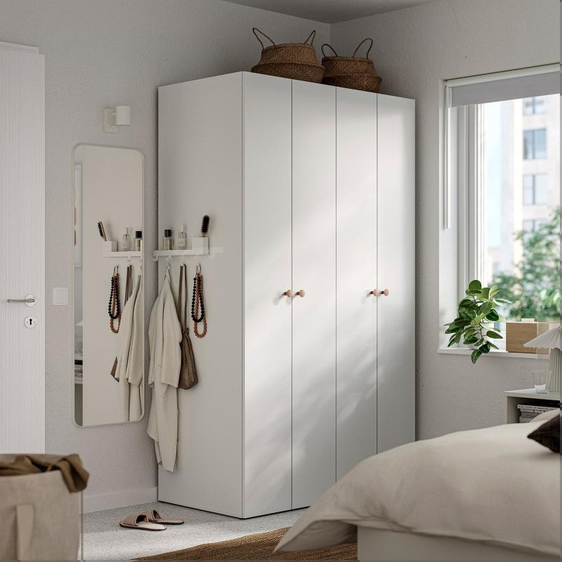 LASTARE ラスタレ ワードローブコンビネーション - ホワイト 120x62x200cm