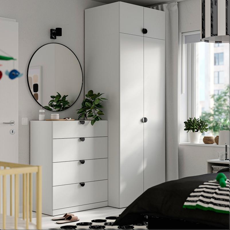 LASTARE ラスタレ ワードローブコンビネーション - ホワイト 160x62x236cm