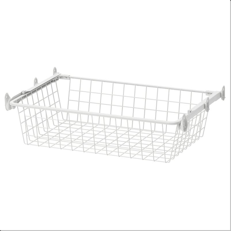 ALTARLIDEN アールタルリデン ワイヤーバスケット 引き出しレール付き - ホワイト 60x42cm