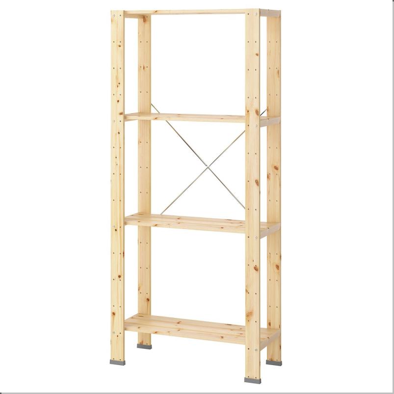 HEJNE ヘイネ 1セクション - エンドプロテクター付き/ソフトウッド 78x31x172 cm