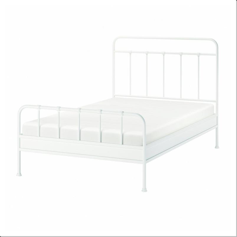 STJARNO シェルノー ベッドフレーム - ホワイト/リルヘラン 140x200cm