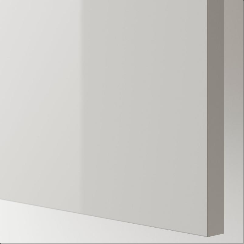 RINGHULT リンガフルト カバーパネル - ハイグロス ライトグレー 39x86cm