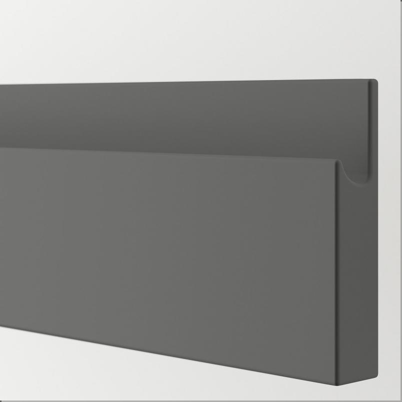 VOXTORP ヴォックストルプ 引き出し前部 - ダークグレー 40x10cm