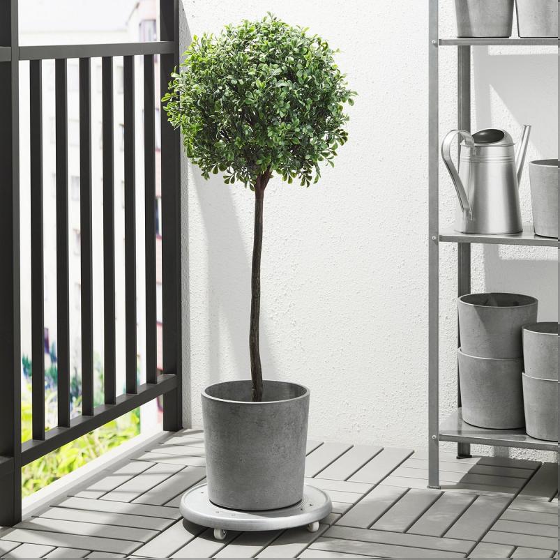 BOYSENBAR ボイセンベール 鉢カバー - 室内/屋外用 ライトグレー 15cm