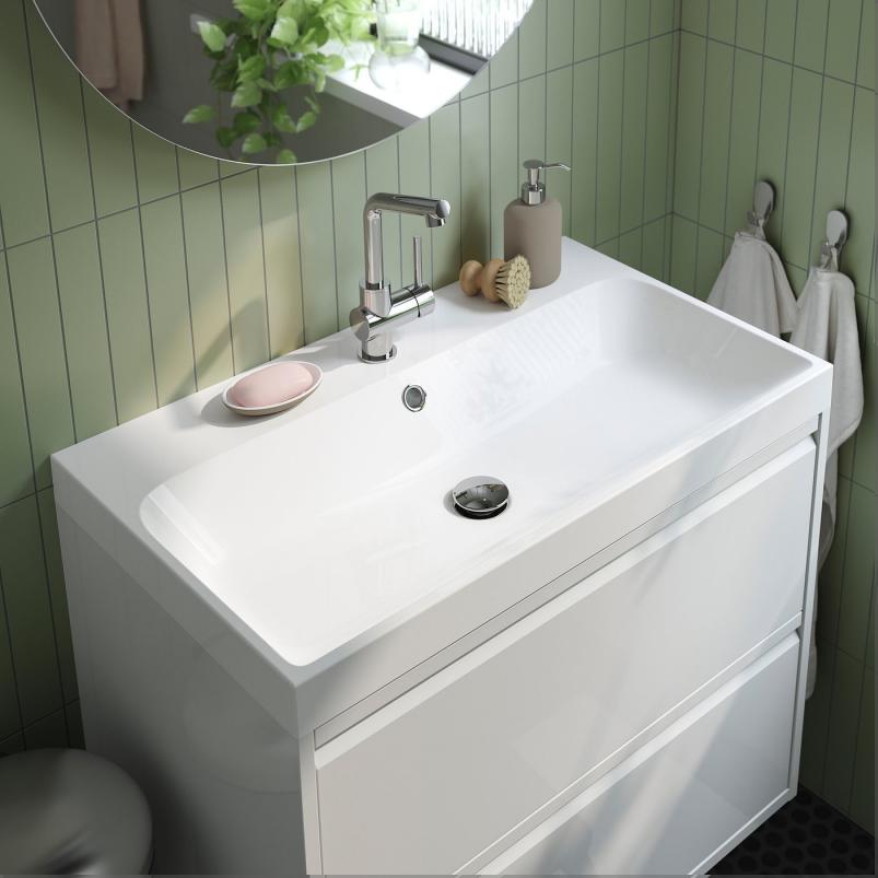 LUNDSKAR ルンドシェール 洗面台用混合栓 - クロムメッキ
