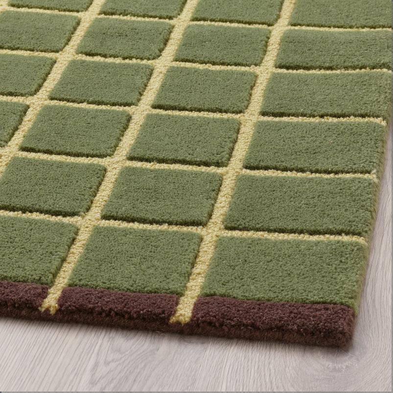 POSTKONTOR ポストコントール 玄関マット 室内用 - グリーン 40x60cm
