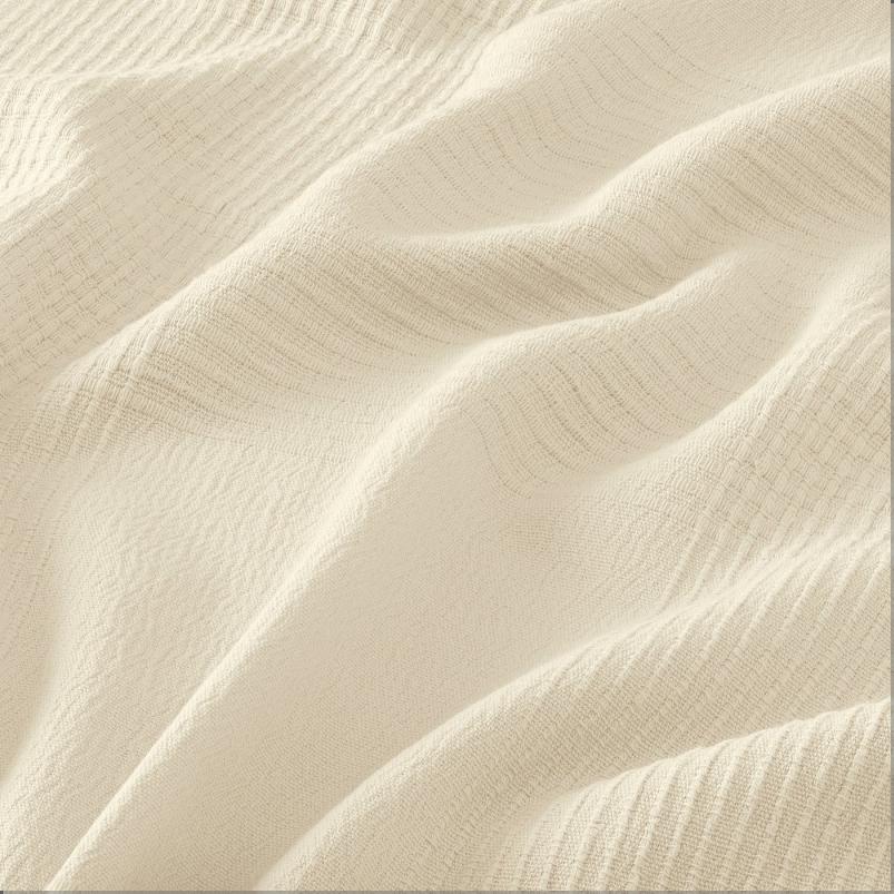 INDIRA インディーラ マルチカバー - ナチュラル/生成りの綿 150x250cm