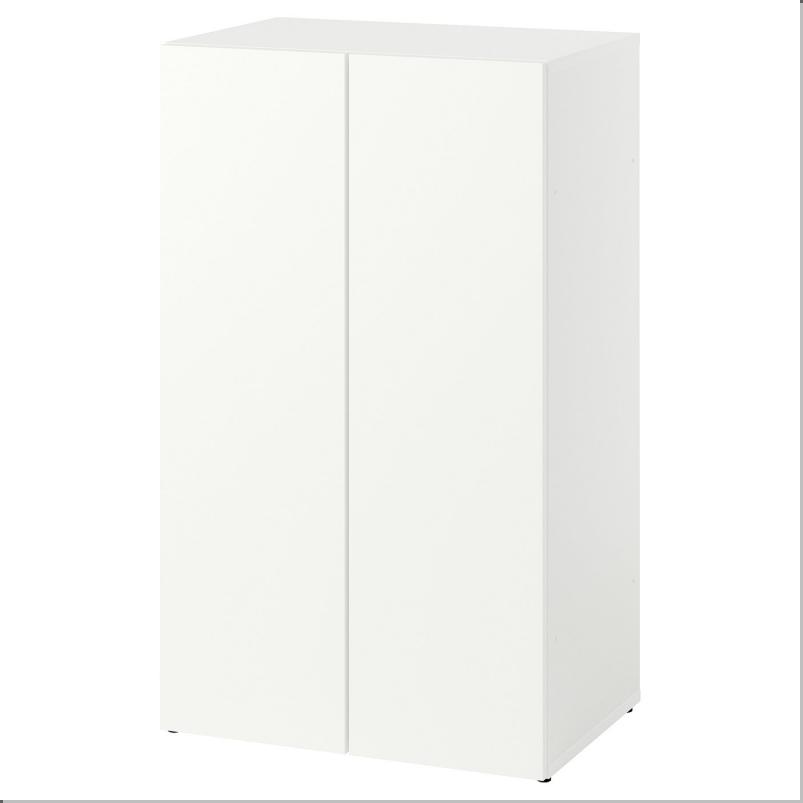 LASTARE ラスタレ フレーム ドア付き - ホワイト 60x42x100cm