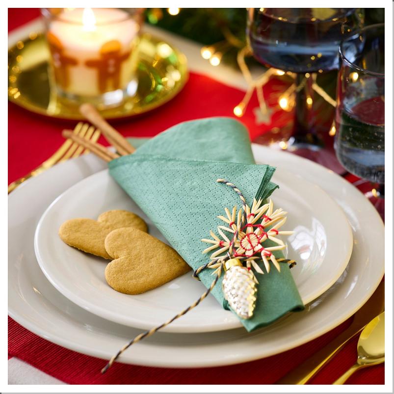 FANTASTISK ファンタスティスク 紙ナプキン - グリーン 40x40cm