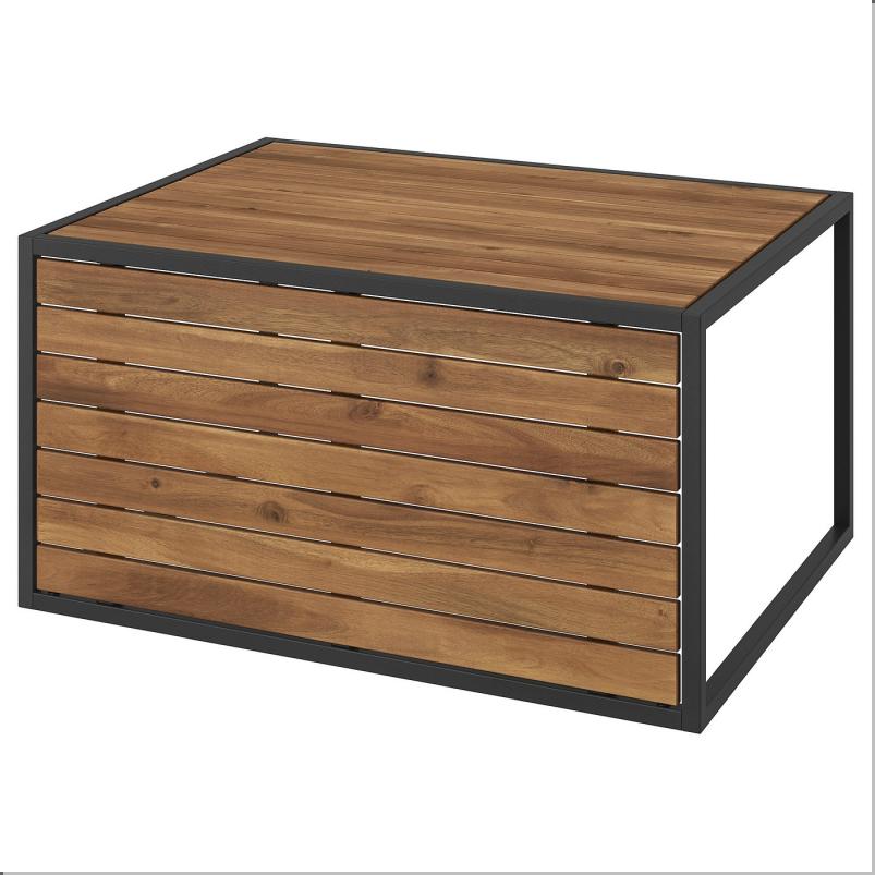 HAKANSKAR ホーカンシェール コーヒーテーブル - 屋外用/ライトブラウンステイン 80x64cm