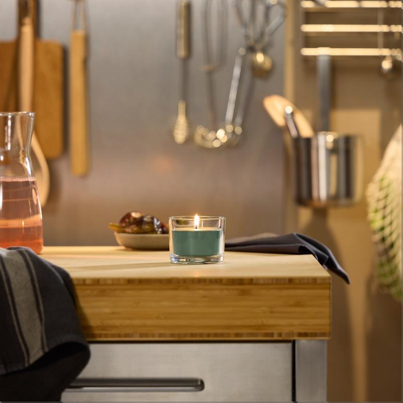 LOTSFÅGEL ロッツフォーゲル アロマキャンドル グラス入り - イチジクの葉 グリーン 20 時間