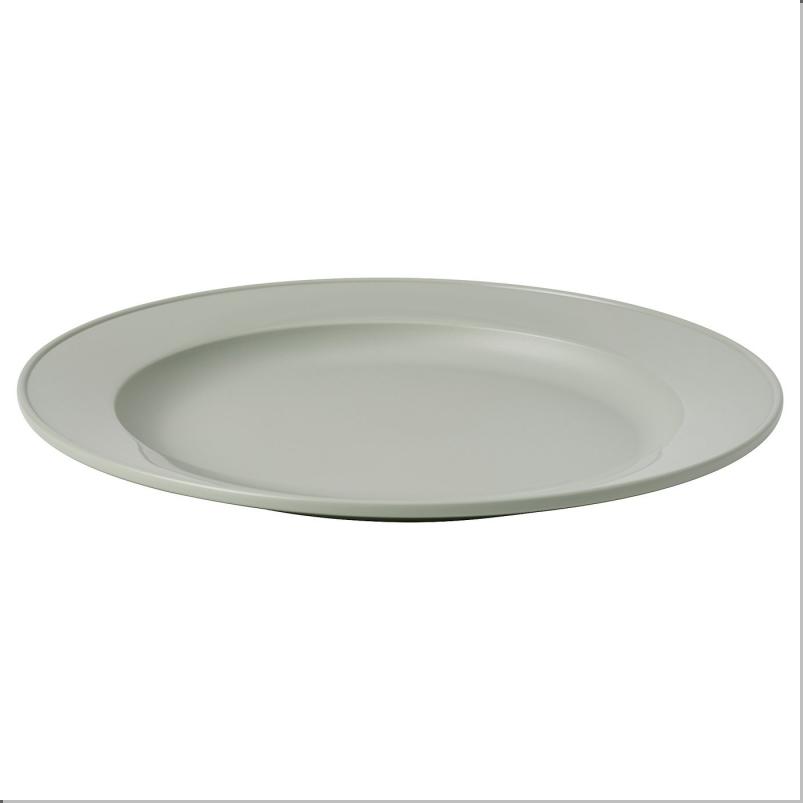 SIMKRABBA スィムクラッバ プレート - プラスチック/グリーングレー 27 cm