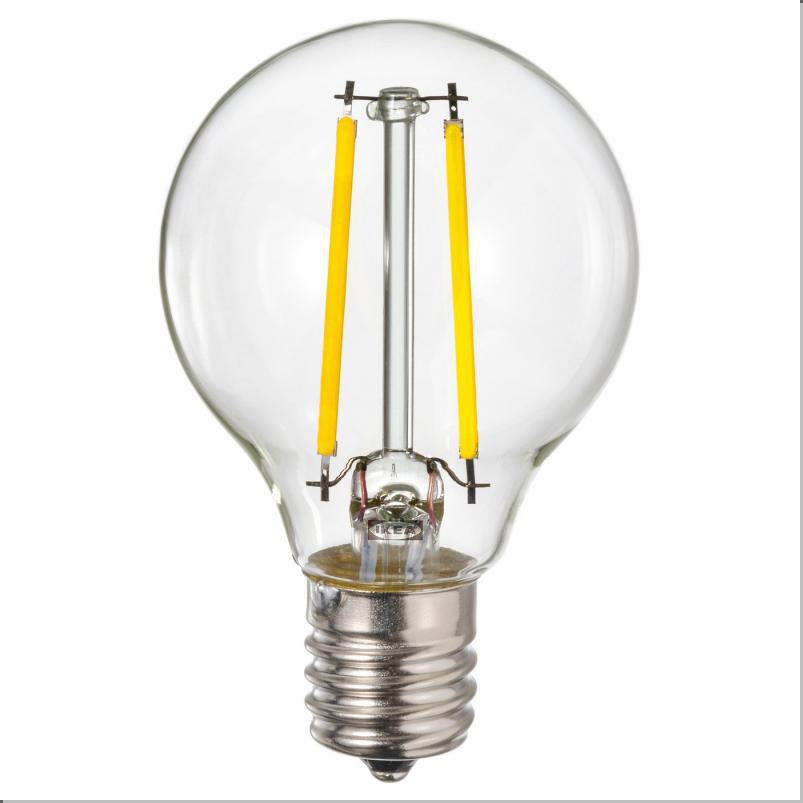 LUNNOM ルッノム LED電球 E17 260ルーメン - 調光可能/球形 クリアガラス 45mm