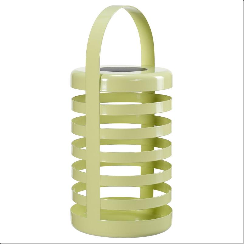 SOLVINDEN ソルヴィンデン LEDデコレーションテーブルランプ - 太陽電池式 ストライプ/屋外用 ライトグリーン