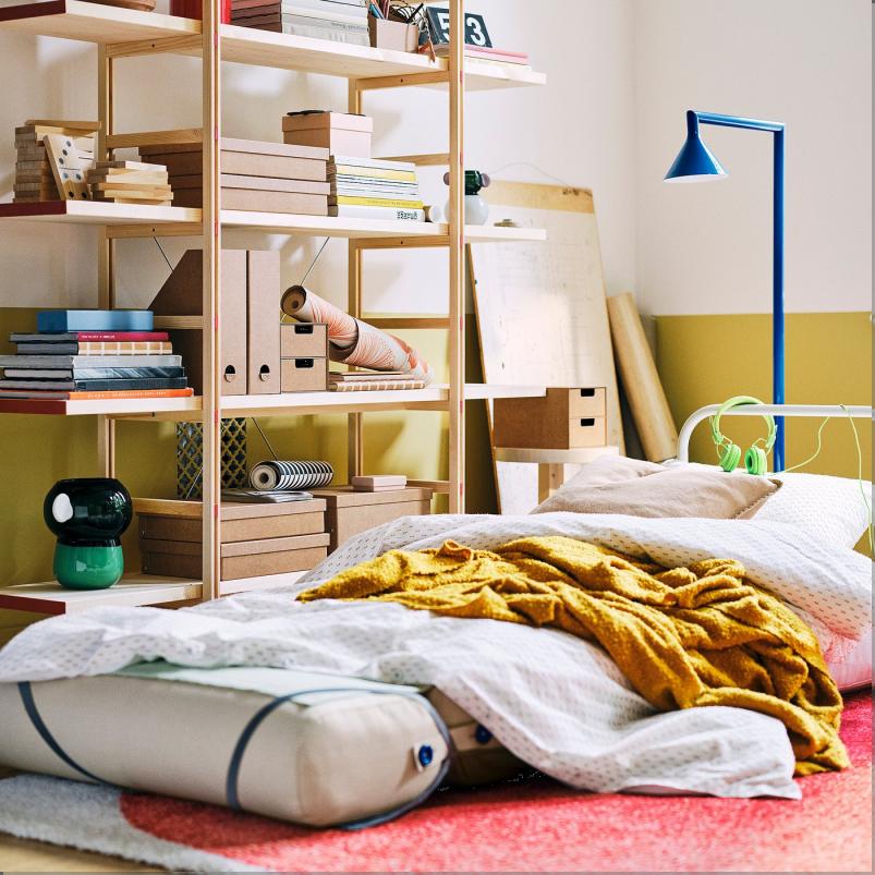 IKEA PS 2026 チェアベッド - スキフテボー ライトグレーベージュ