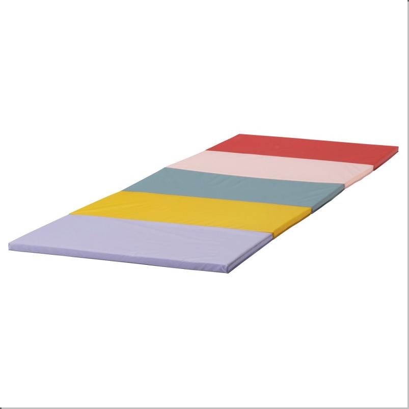 PLUFSIG ペルフスィッグ 折りたたみ式ジムマット - レッド/ライラック 78x185cm