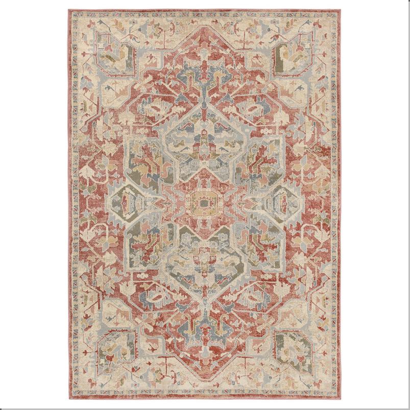 JARNVAG ヤーンヴェグ ラグ パイル短 - 飾り模様 ピンク/ベージュ 160x230cm