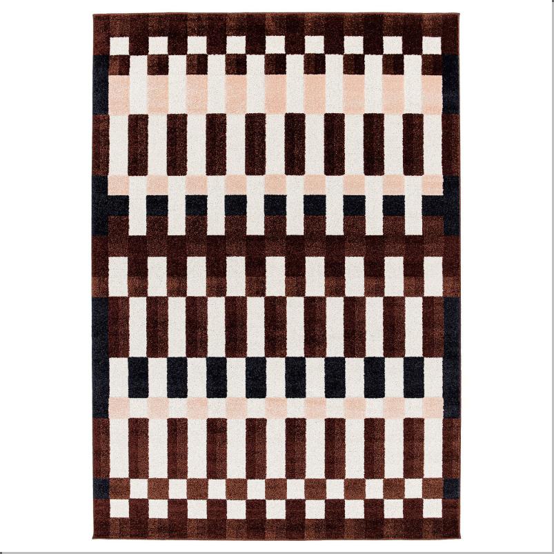 MARKBLAMME マルクブロメ ラグ パイル短 - マルチカラー/チェック模様 160x230cm