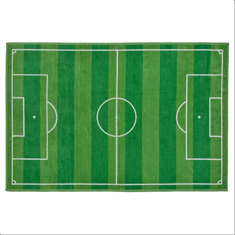 SPORTSLIG スポッツリグ バスタオル 大判 - グリーン/サッカー場 100x150cm