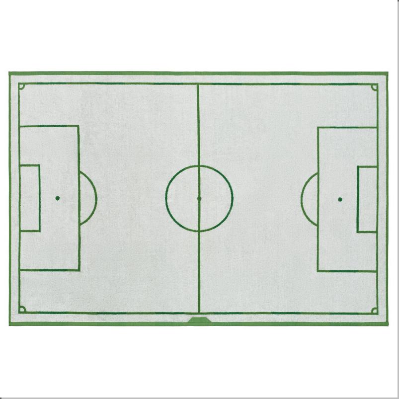 SPORTSLIG スポッツリグ バスタオル 大判 - グリーン/サッカー場 100x150cm