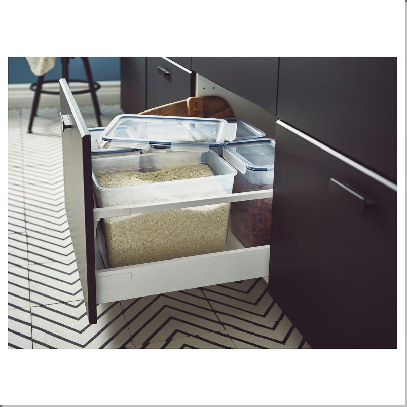IKEA 365+ 保存容器 ふた付き - 長方形/プラスチック 10.6L
