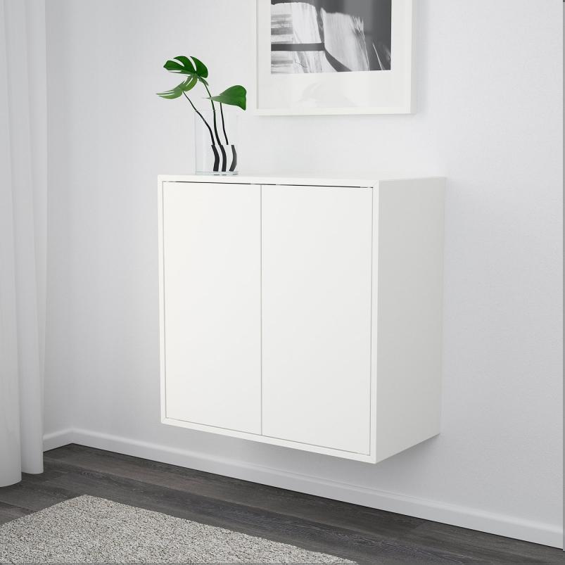 EKET エーケト 壁取り付け式シェルフユニット - ホワイト 70x35x70cm