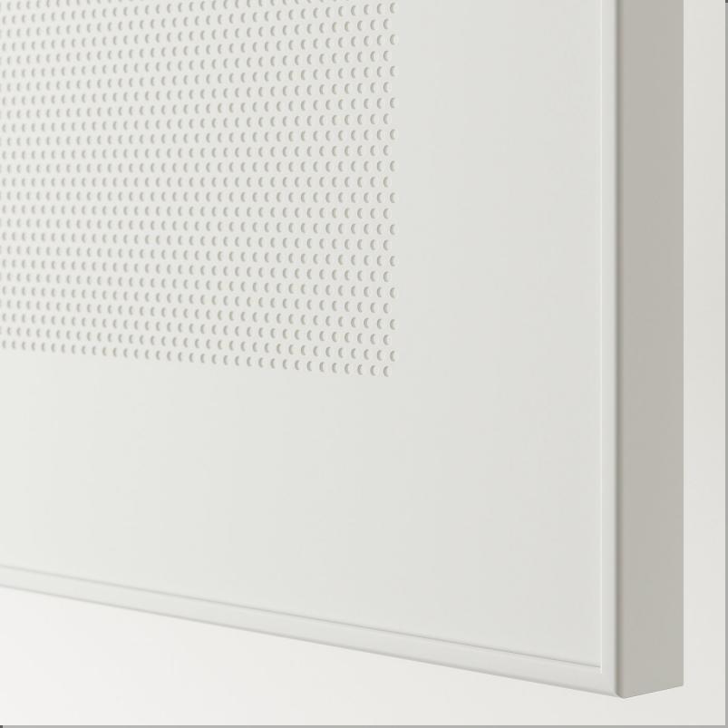 BESTA ベストー シェルフユニット 扉付 - ホワイト/モルトヴィーケン ホワイト 60x22x64cm