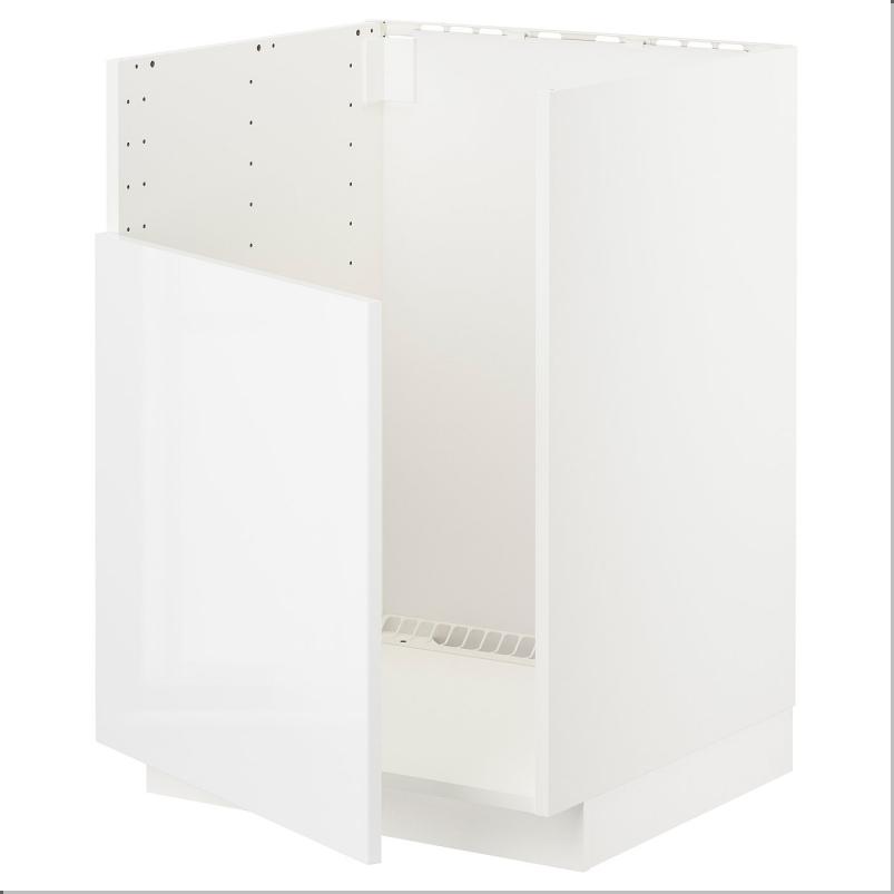 METOD メトード ベースキャビネット TALLSJON/タルショーン シンク用 - ホワイト/リンガフルト ホワイト 60x60x80cm