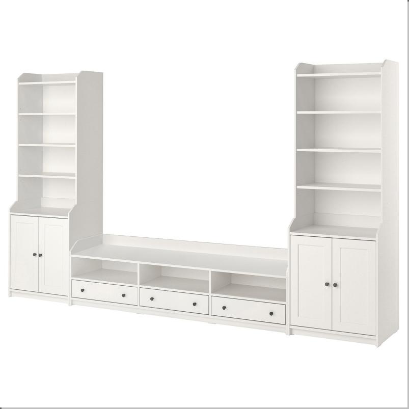 HAUGA ハウガ テレビ/収納 コンビネーション - ホワイト 346x46x199cm