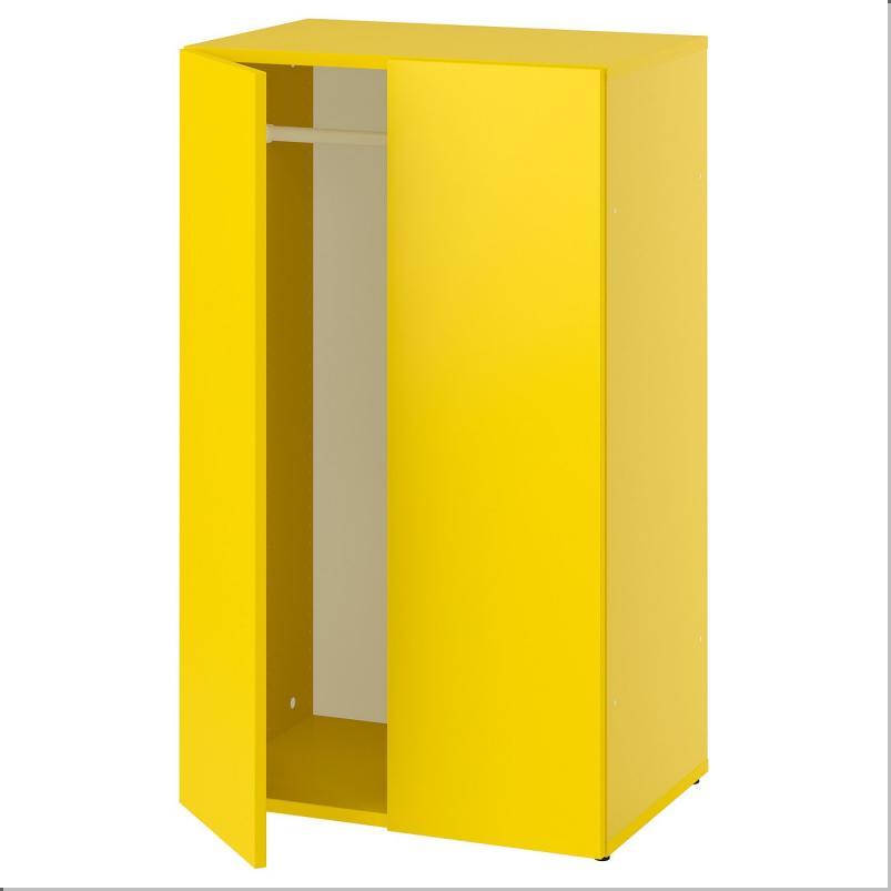 LASTARE ラスタレ ワードローブコンビネーション - イエロー 60x42x100cm