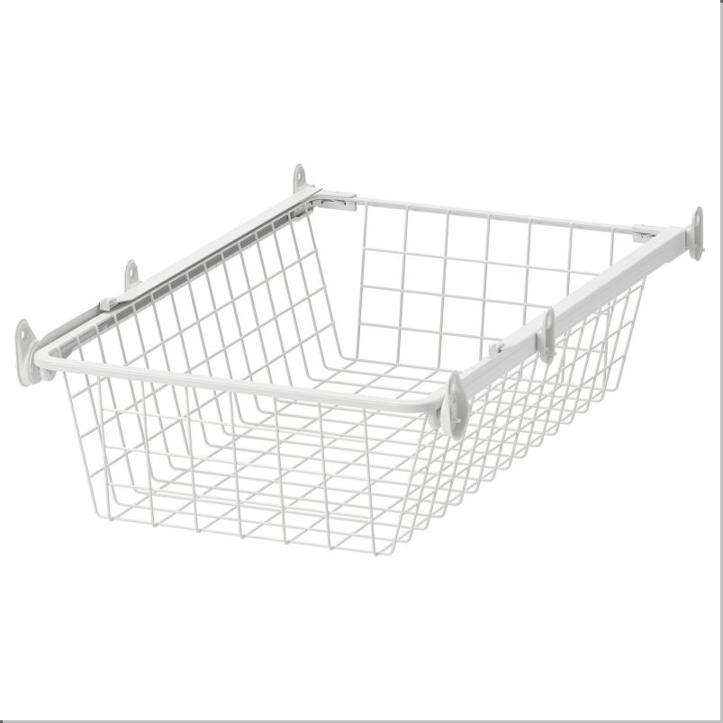 ALTARLIDEN アールタルリデン ワイヤーバスケット 引き出しレール付き - ホワイト 40x62cm