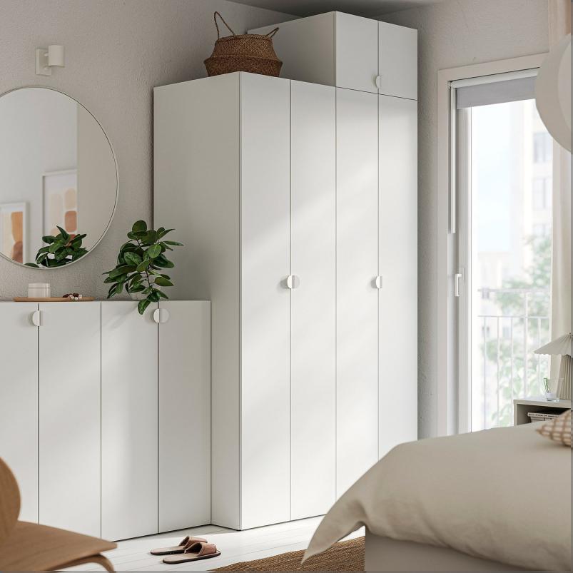 LASTARE ラスタレ ワードローブコンビネーション - ホワイト 240x62x236cm