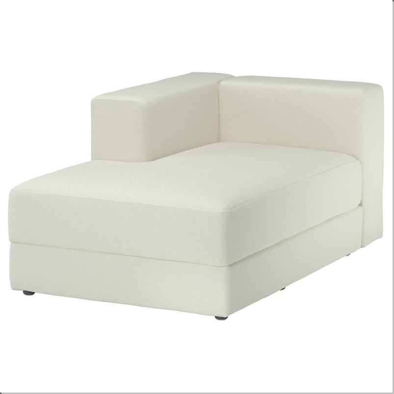 JATTEBO イェッテボ 寝椅子モジュール 左 - アームレスト付き/アクスヴァラ オフホワイト