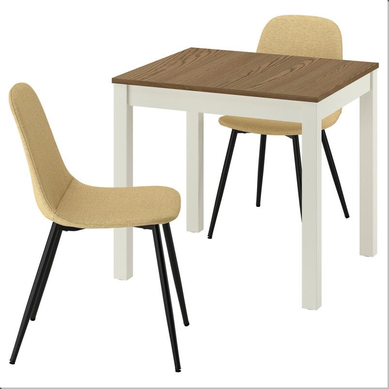 ÅLHULT オールフルト / NORDMANSSKÄR ノルドマンスシェール テーブル＆チェア2脚