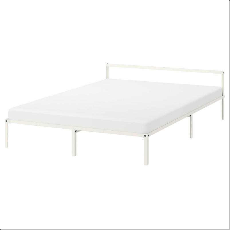 GRIMSBU グリムスブ ベッドフレーム - ホワイト/リルヘラン 140x200cm