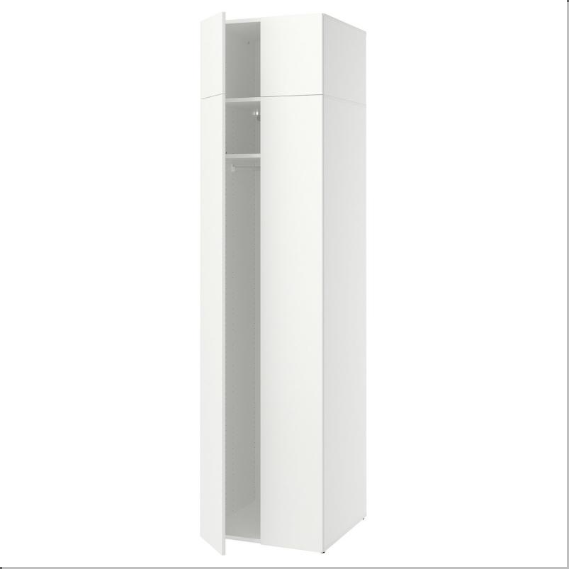 LASTARE ラスタレ ワードローブコンビネーション - ホワイト 60x62x236cm