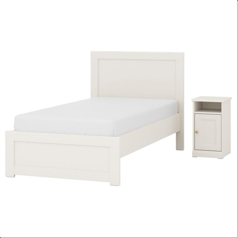FAGELFJALLET フォーゲルフィェレット ベッドルーム家具2点セット - オフホワイト 90x200cm