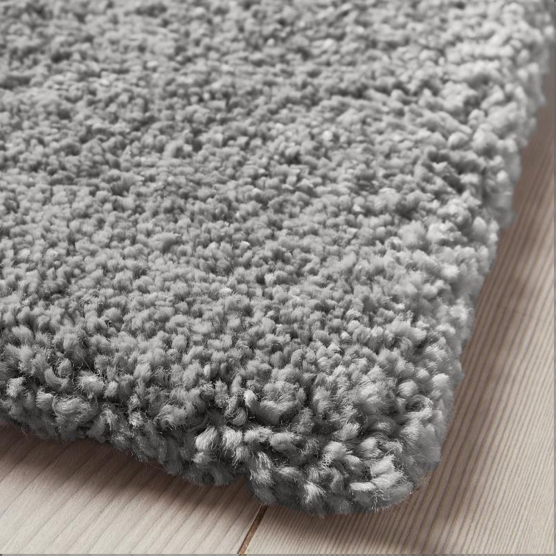 STOENSE ストエンセ ラグ パイル短 - ミディアムグレー 80x150cm