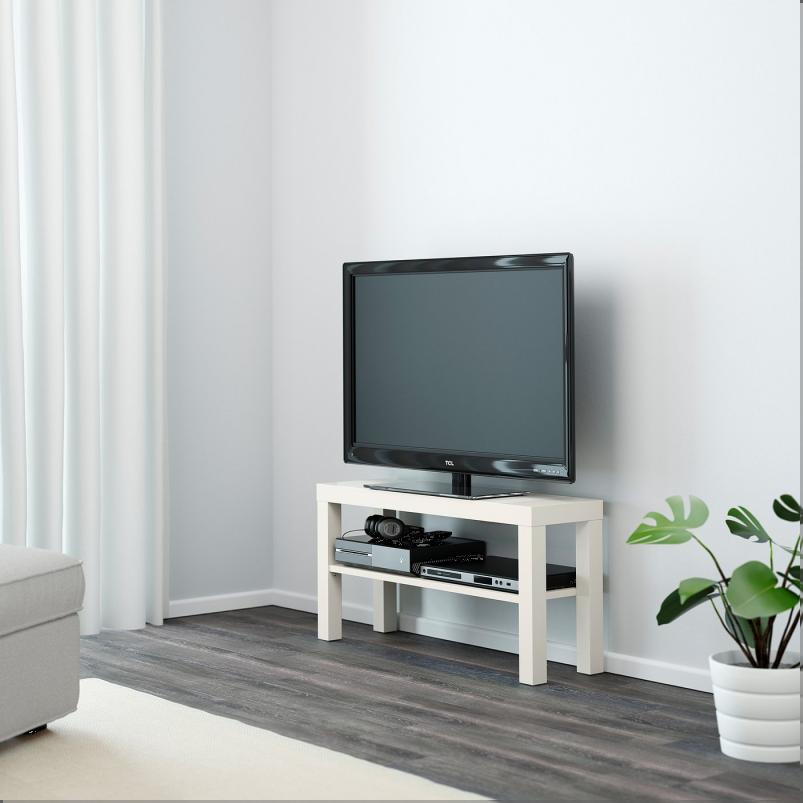LACK ラック テレビ台 - ホワイト 90x26x45cm