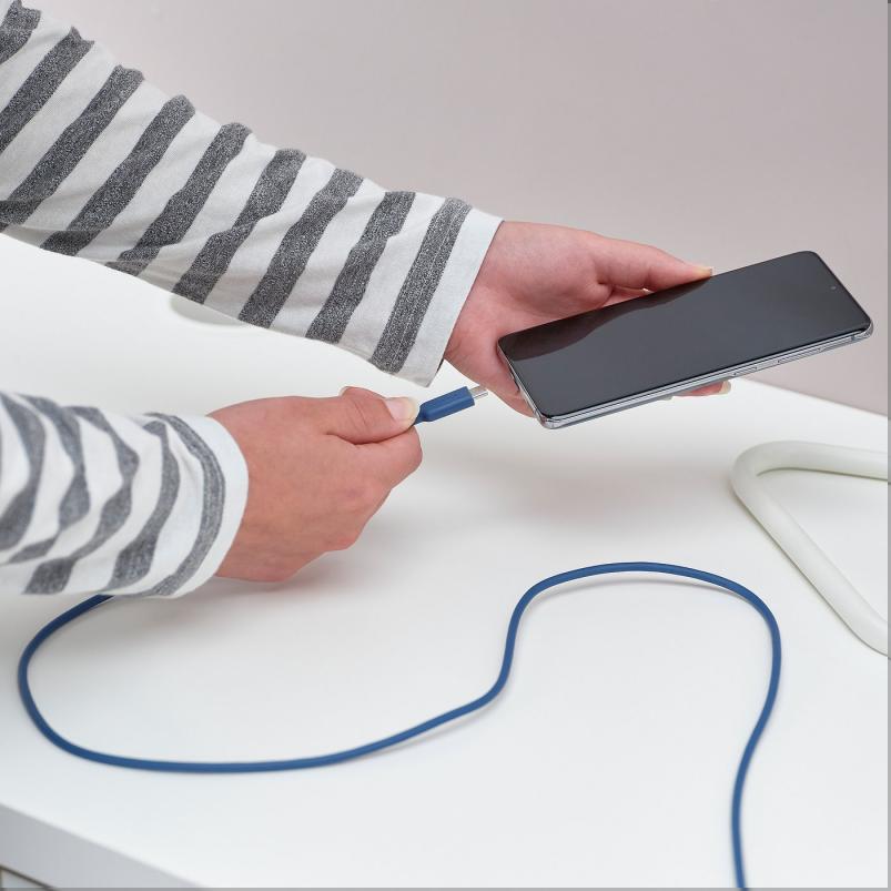 SITTBRUNN シットブルン USB-C - USB-C - ブルー 1 M
